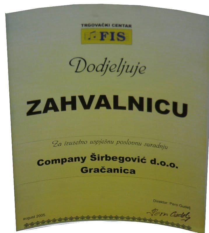 Trgovački Centar FIS - Poslovna Saradnja