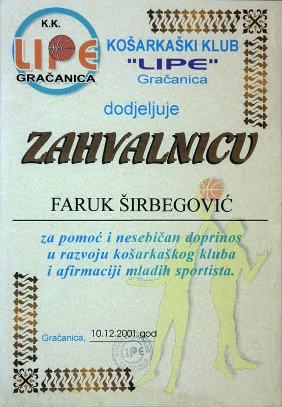 KK Lipe Gračanica - Košarkaški Klub