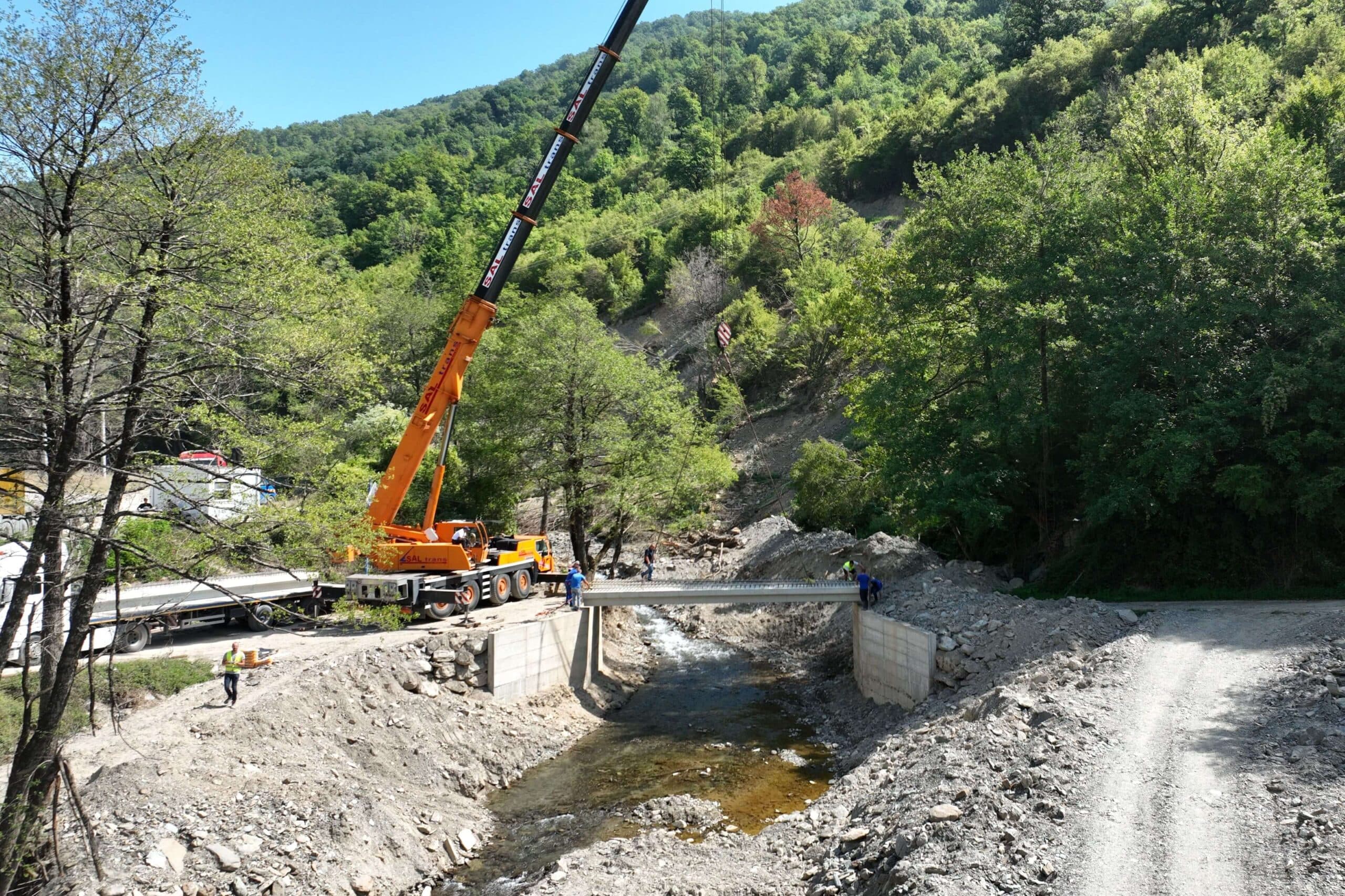 Mostovski nosači za Lukšin most kod Konjica – donacija Faruka Širbegovića