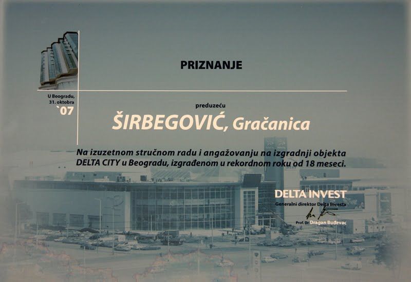 Priznanje Delta Invest