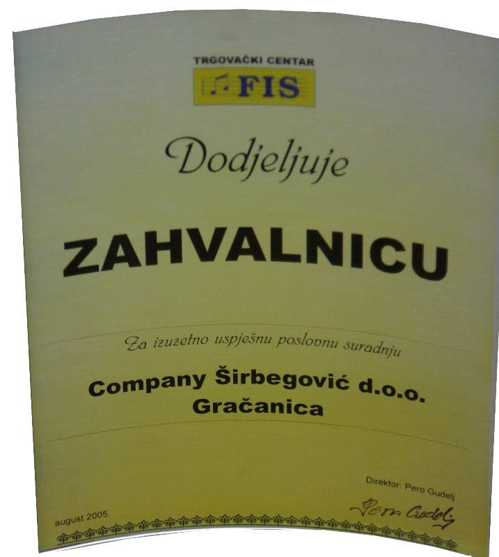 Trgovački Centar FIS - Poslovna Saradnja