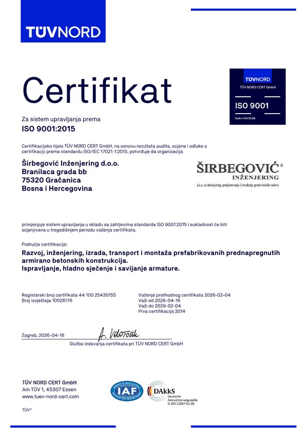 ISO 9001:2015 — Sistem upravljanja kvalitetom